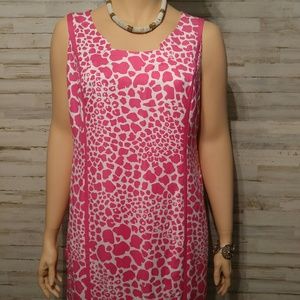 Dress Jessica London Womens Pink White Size 18